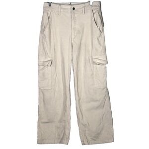 Hollister Pants Women's 11S Waist 30 (32) Corduroy Ultra‎ High Rise Baggy Cargo
